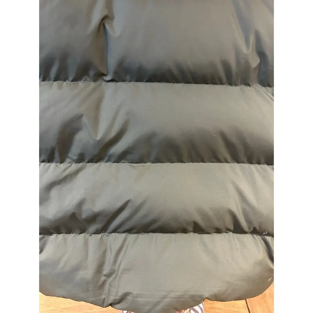 THE NORTH FACE XL Gotham Women's Khaki 550 Down Puffer Hooded Quilted Faux Fur - Picture 8 of 16
